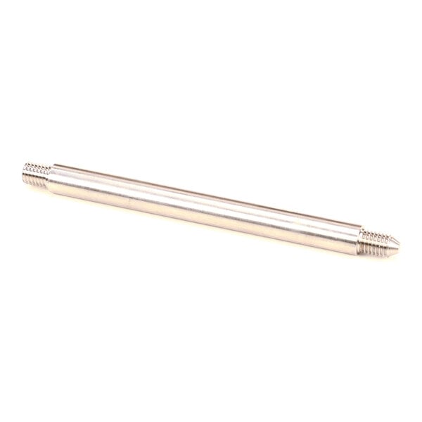 A metallic cylindrical rod with threaded ends, likely a bolt or connector.
