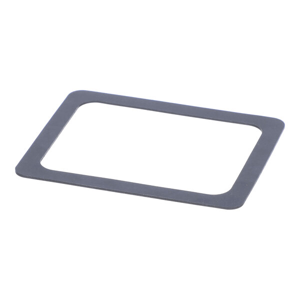 A thin, rectangular, flat gasket with rounded corners and a large central cutout, shown against a white background.