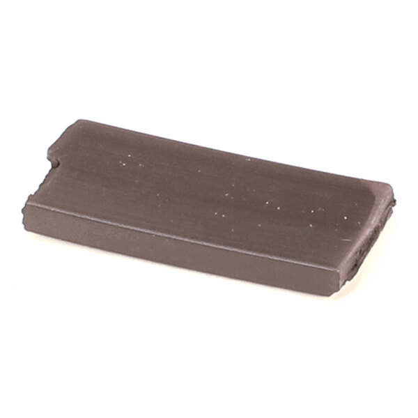 A rectangular, dark-colored strip with a smooth surface and slightly beveled edges.
