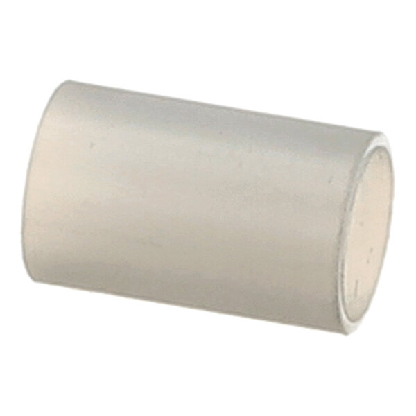 A cylindrical, smooth, light-colored sleeve or tube with open ends.