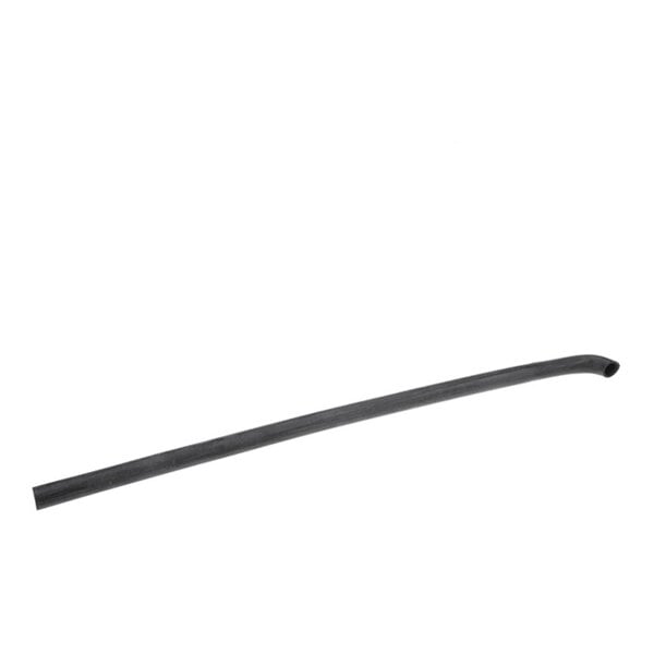 A long, black, slightly curved hose with a round opening at one end, shown against a white background.