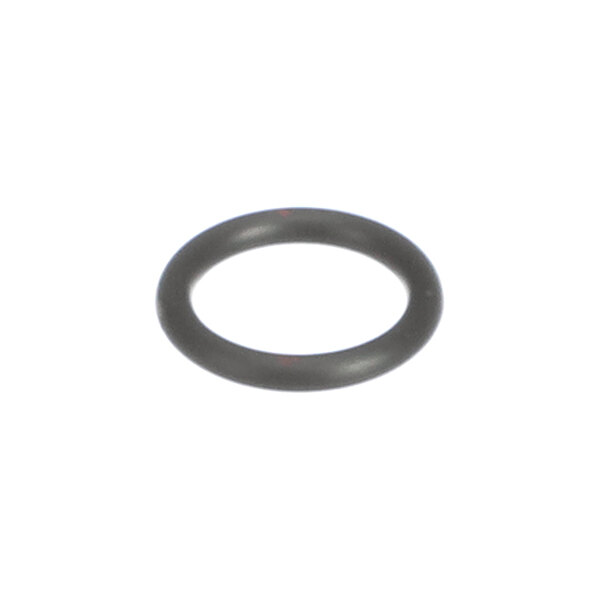A black, circular rubber-like O-ring is shown against a white background.