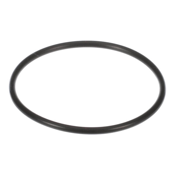 A black circular rubber-like ring shown against a white background.