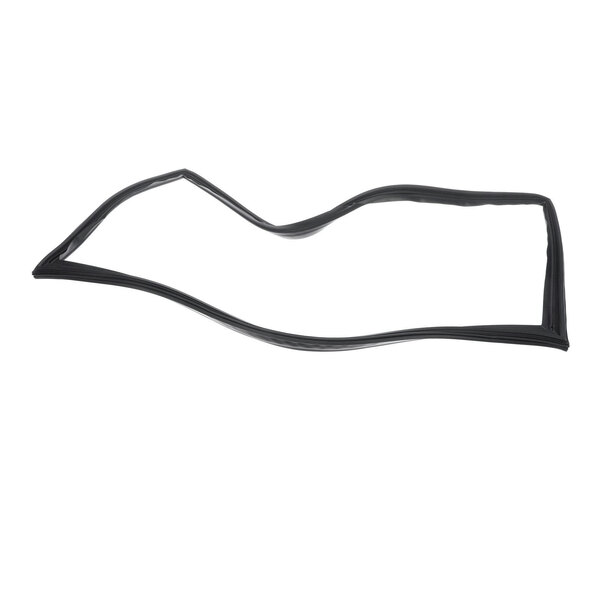 A black, flexible rectangular gasket with rounded corners, shown against a white background.