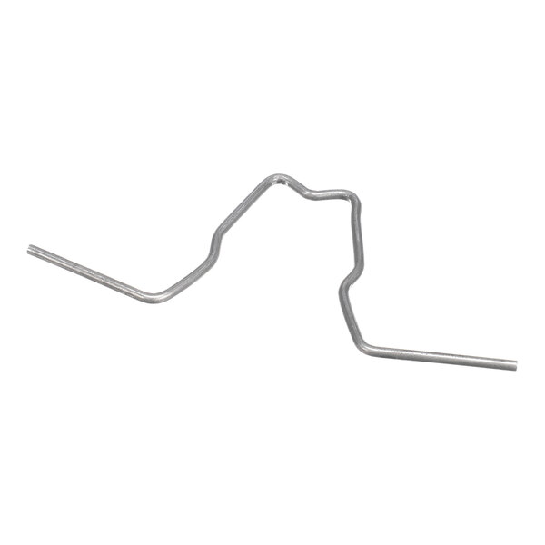 A bent metal wire with multiple angled bends, forming an irregular zigzag shape.