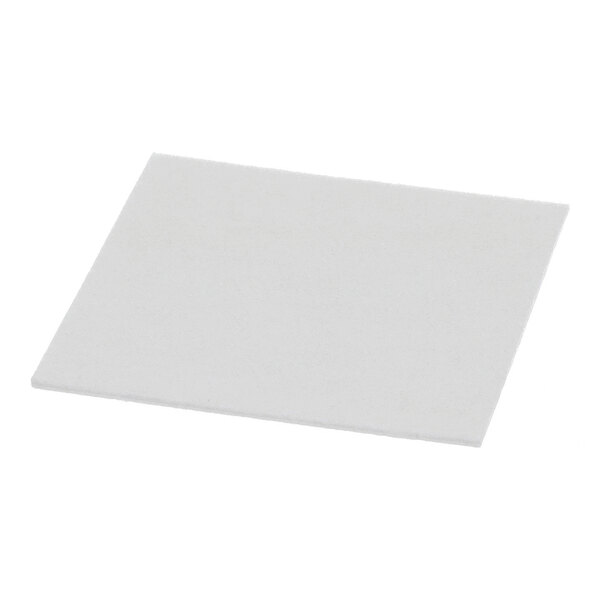 A rectangular, flat, white sheet with a smooth surface.