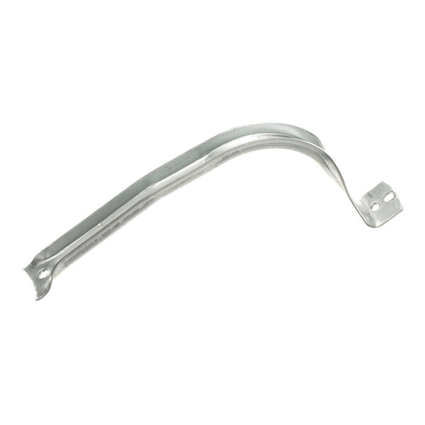 A curved metal bracket with mounting holes at each end.