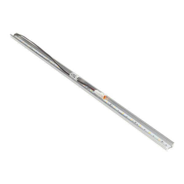 A long, narrow LED light bar with a metal casing and attached wiring.