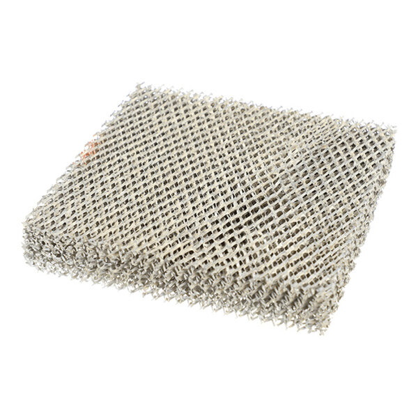 A rectangular, mesh-like pad with a grid pattern and a slightly rough texture.