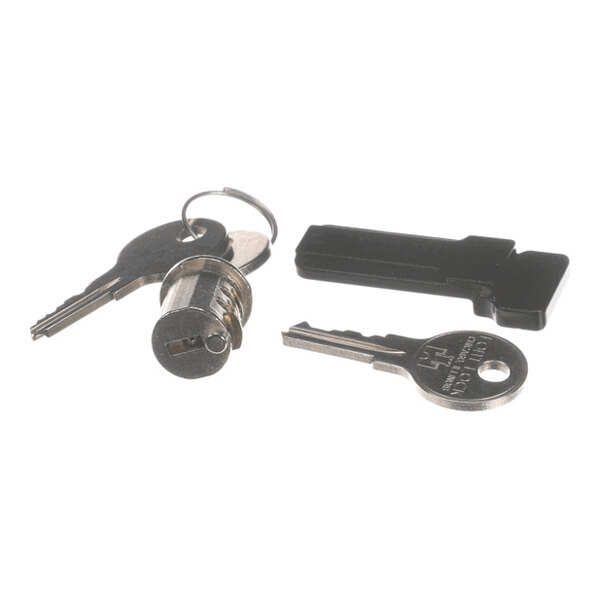 True Refrigeration 839598 Lock Kit Chrome Core W/Blk Cam