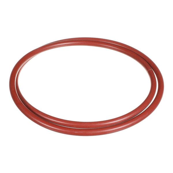 A red circular rubber-like gasket or O-ring is shown against a white background.