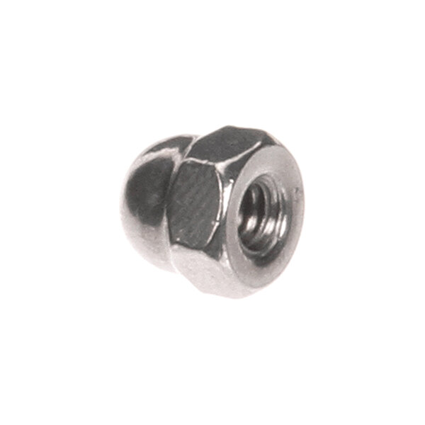 A single metallic acorn nut with a hexagonal base and a domed top, shown against a white background.