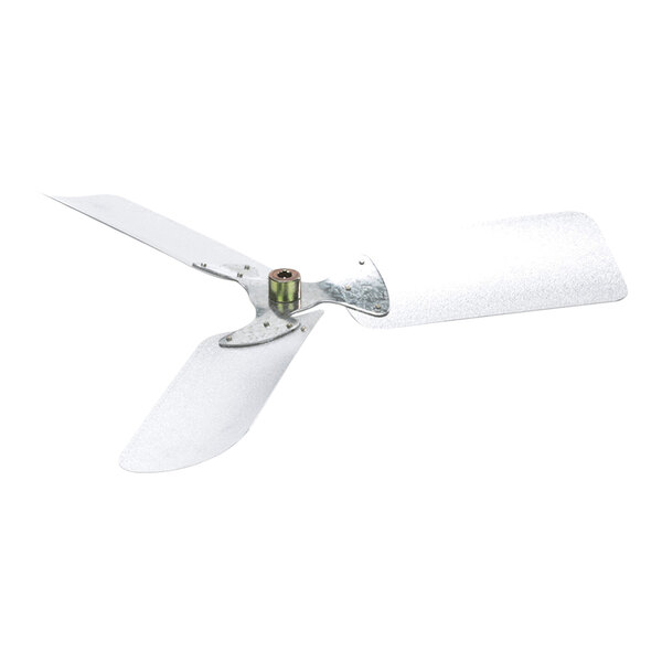 A three-blade metallic propeller with a central mounting hub, shown against a white background.