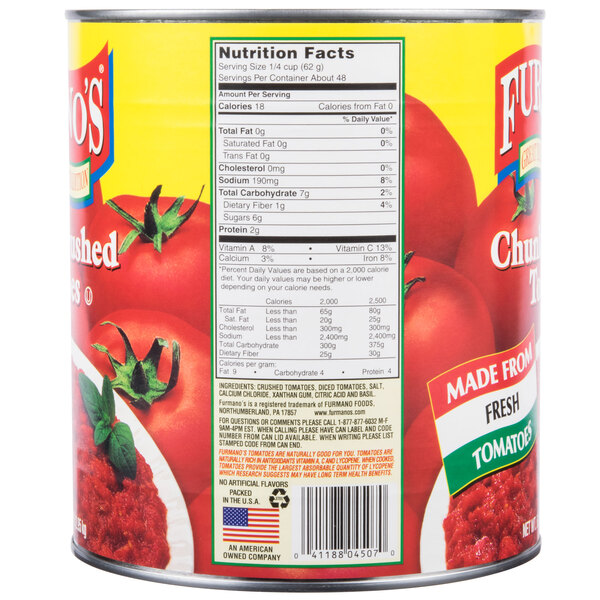 Furmano's 10 Can Chunky Crushed Tomatoes 6/Case