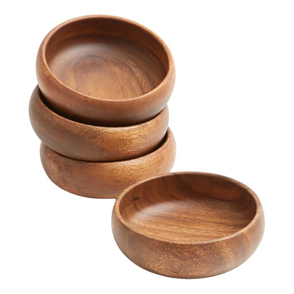 Frieling USA Woodard & Charles 6" Round Acacia Wood Bowl - 6/Case