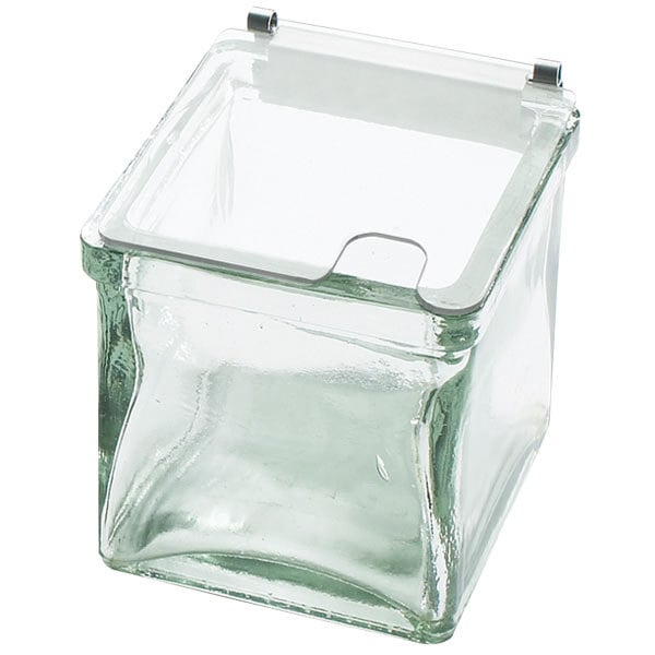 Cal-Mil Notched Plastic Lid with Stainless Steel Hinge - 3/Case