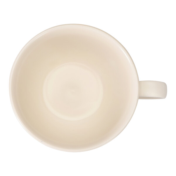 Oneida Cortado by 1880 Hospitality 12.3 oz. Beige Fine Porcelain Cup - 6/Case