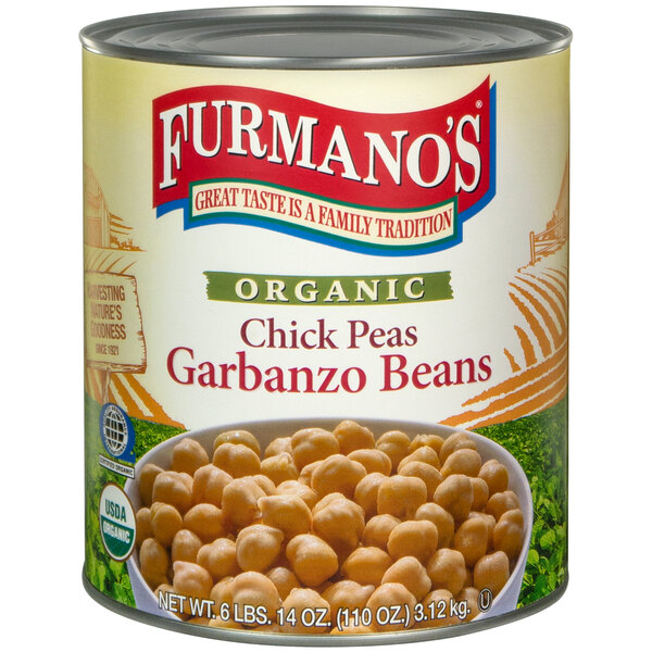 Furmano's Organic Chick Peas (Garbanzo Beans) 10 Can
