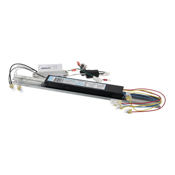 A rectangular electronic component with multiple colored wires and connectors attached, likely used for electrical or lighting applications.
