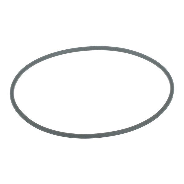 A thin, circular black rubber-like ring shown against a white background.