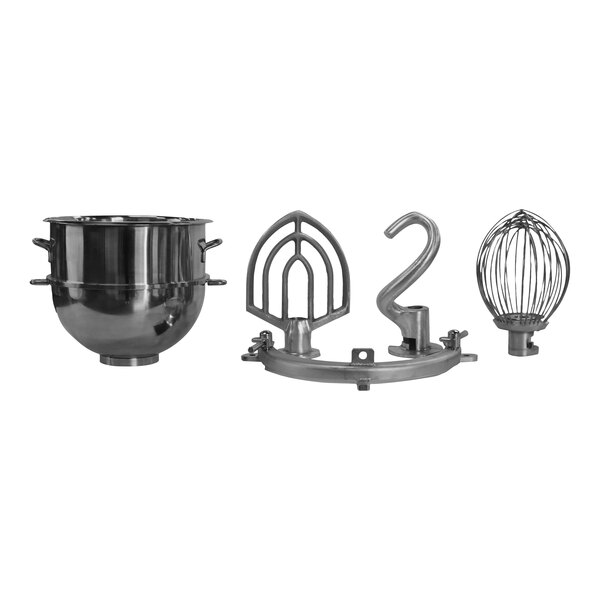 A Globe XXACC40-80 mixer adapter kit in a metal bowl.