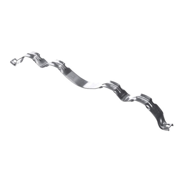 A wavy, metallic bracket with multiple bends and mounting points, photographed against a white background.