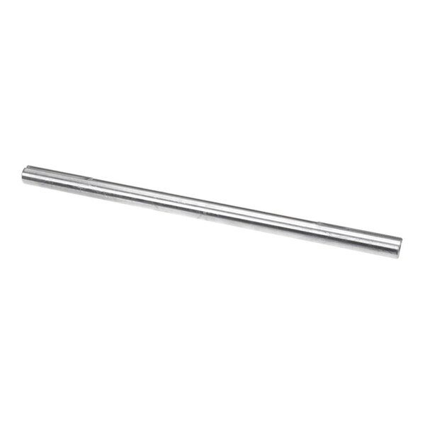 A long, cylindrical metal rod with a smooth, shiny surface.