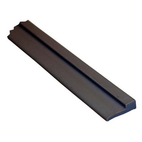 A black metal bar with a long edge.