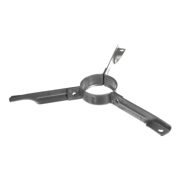 A metal bracket with a circular center and three extending arms, each with holes for mounting.