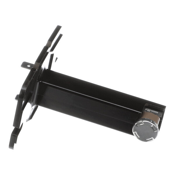 A black cylindrical mechanical component with a metal cap and mounting brackets, likely used for temperature control applications.