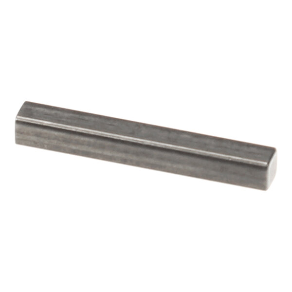 A rectangular metal bar with a smooth, shiny surface and slightly rounded edges.