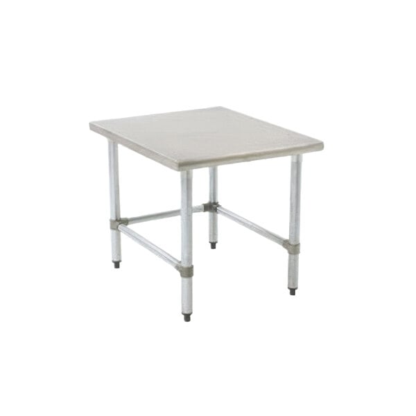 An Eagle Group mixer stand with galvanized legs.