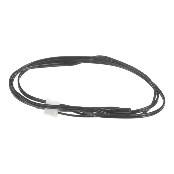 A coiled black wire with a white plastic connector and a small black sensor at one end.