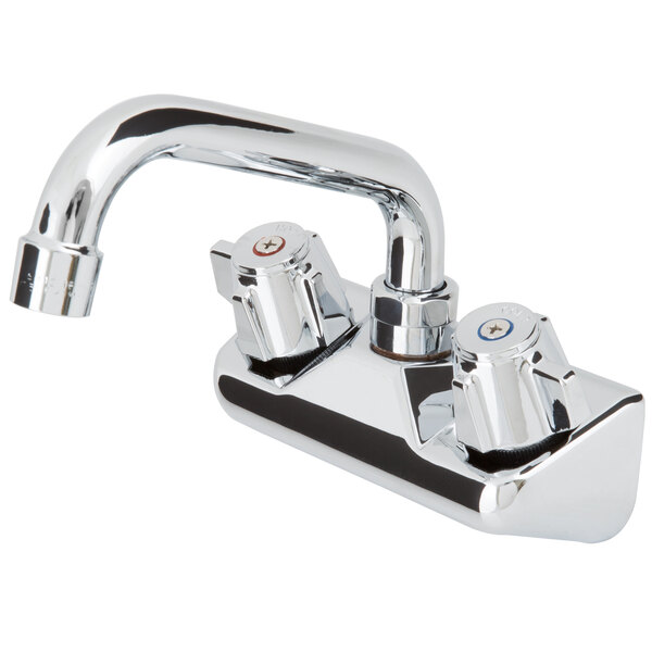 Regency Wall Mount Bar Sink Faucet With 4 Centers And 6 Swing Spout
