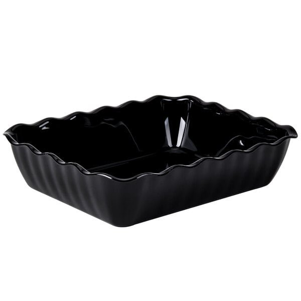 Cambro 4.9 Qt. Black Deli Crock DC10110 - 6/Case
