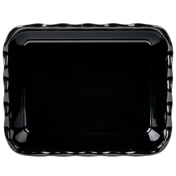 Cambro 4.9 Qt. Black Deli Crock DC10110 - 6/Case