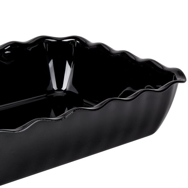 Cambro 4.9 Qt. Black Deli Crock DC10110 - 6/Case