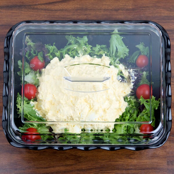 Cambro 4.9 Qt. Black Deli Crock DC10110 - 6/Case