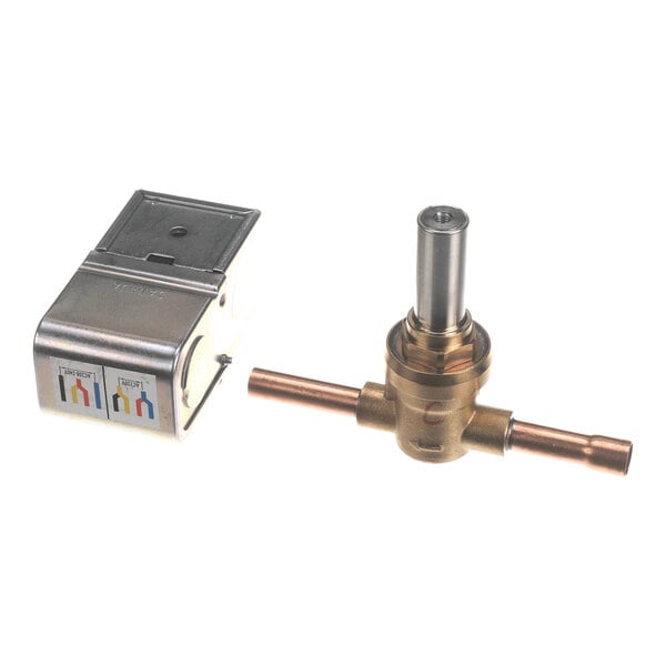 A metal fan blade assembly with five curved blades and a central mounting hub.
