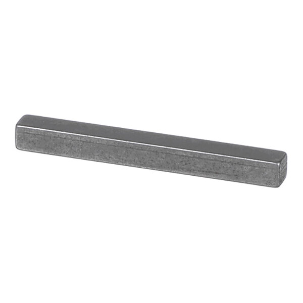 A rectangular metallic bar with a smooth, shiny surface.