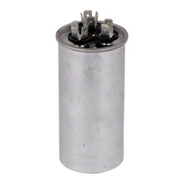 A cylindrical metallic component with multiple electrical terminals on the top.