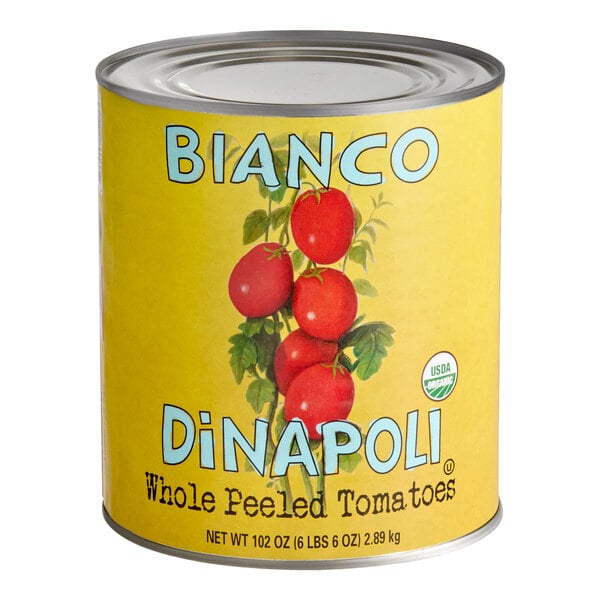 Bianco DiNapoli Organic Whole Peeled Tomatoes #10 Can - 6/Case
