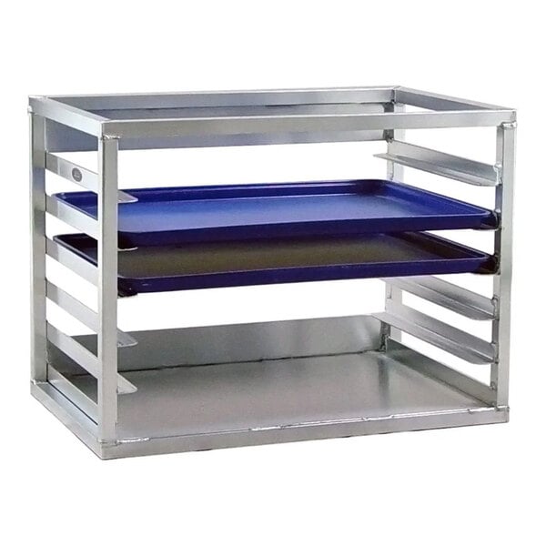 New Age Industrial Heavy-Duty Series Wall-Mount 6-Pan Aluminum Half-Size Sheet Pan Rack 50875