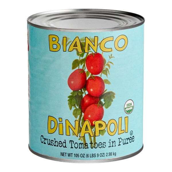 Bianco DiNapoli Organic Crushed Tomatoes in Puree #10 Can - 6/Case