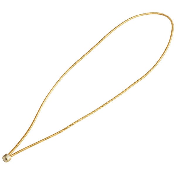 H. Risch, Inc. 8" Gold Elastic Menu Band for Menu Covers - 100/Case