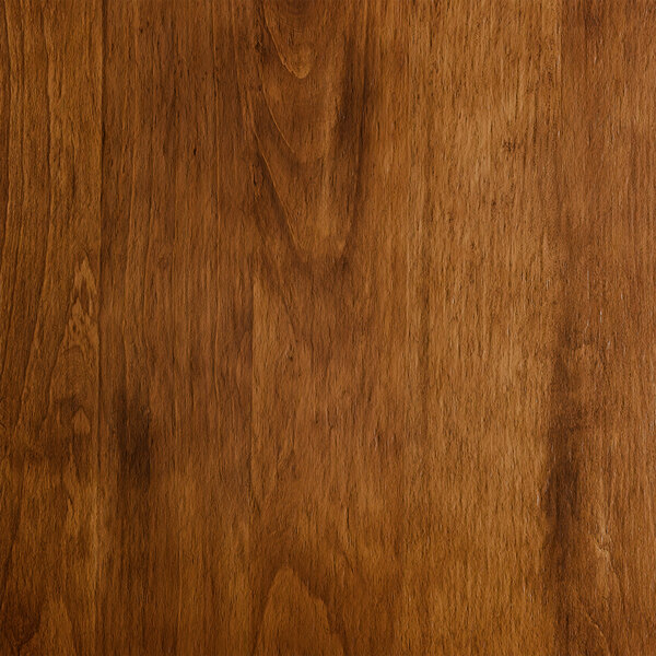 A close-up view of a wood-like surface with a rustic walnut finish, showing natural grain patterns and warm brown tones.
