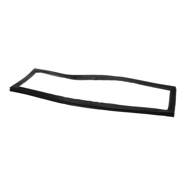 A rectangular black rubber-like gasket with a hollow center, shown against a white background.