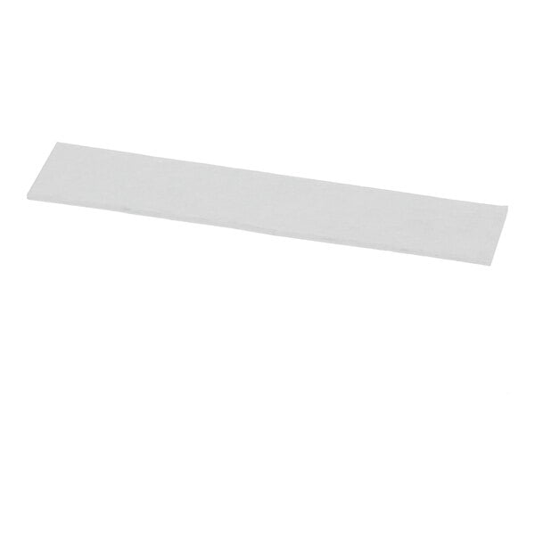 A thin, rectangular white pad with a flat surface, shown against a plain background.