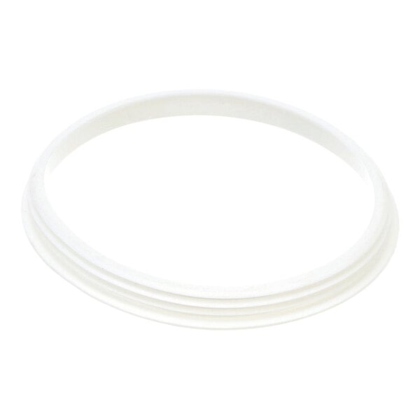 A white, circular rubber or silicone gasket with a smooth surface, shown against a plain background.