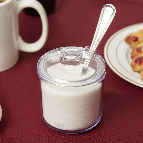 G.E.T. 8 oz. Clear Condiment Jar with Lid - 24/Case
